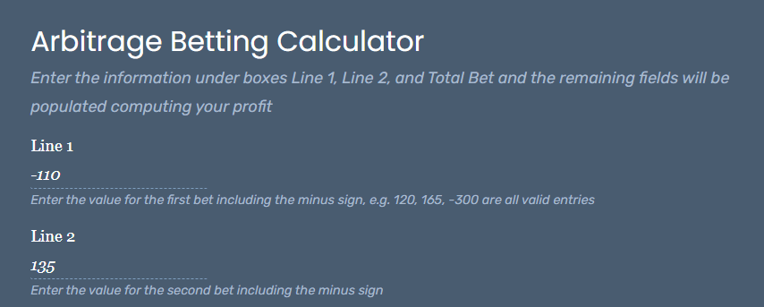 Simple Arbitrage Betting And A Sports Betting Arbitrage Calculator ...